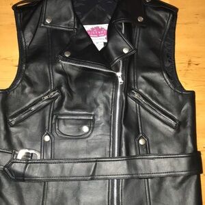 HIGHWAY LIFESTYLE Faux Leather Vest M